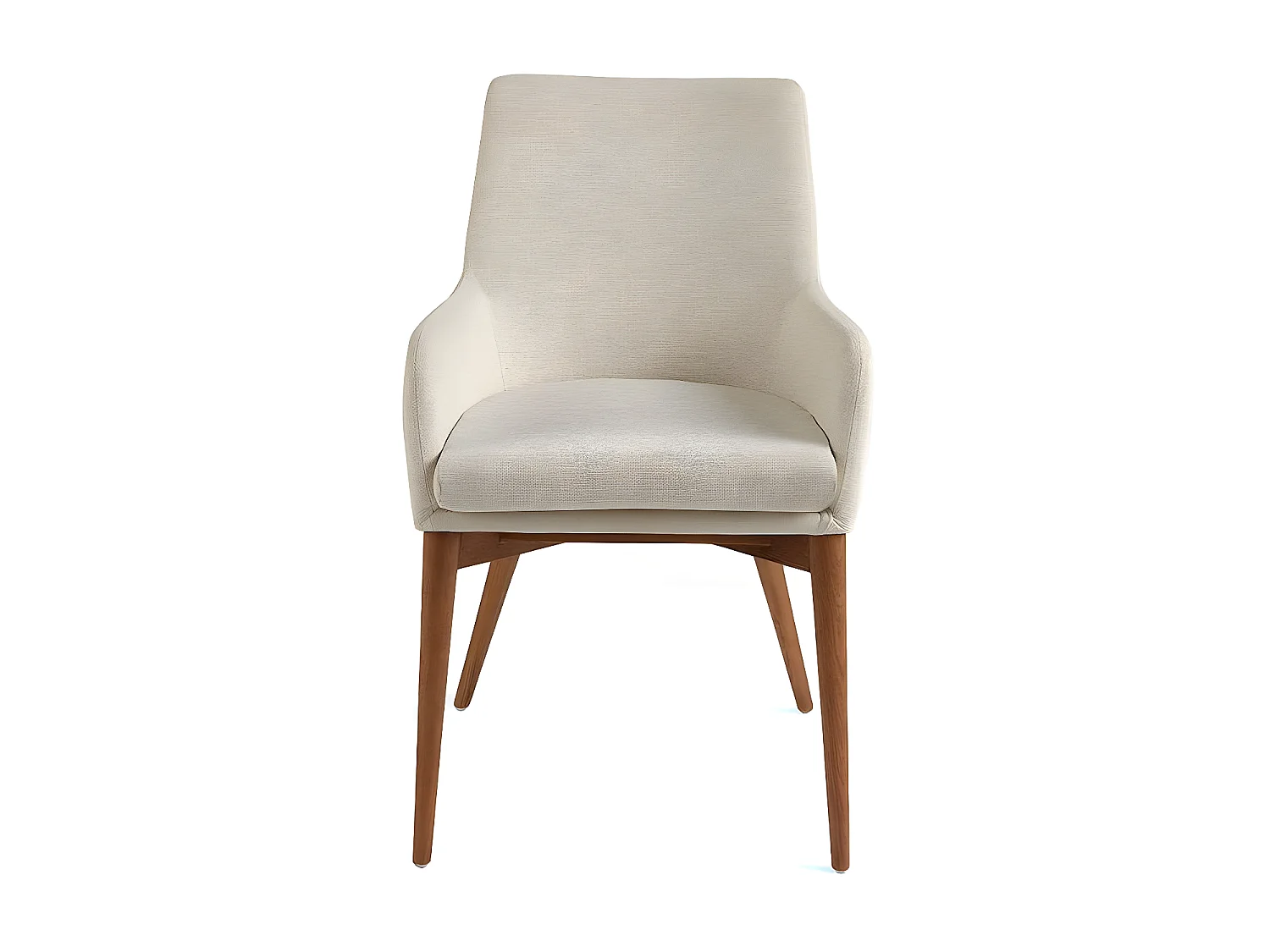 Fauteuil bois noyer et tissu Orna - Lot de 2-Couleur DUO 53