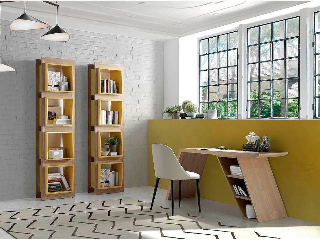 Fanawi kunstleren stoel en donkerhouten poten-Kleur Aqua 00 Wit