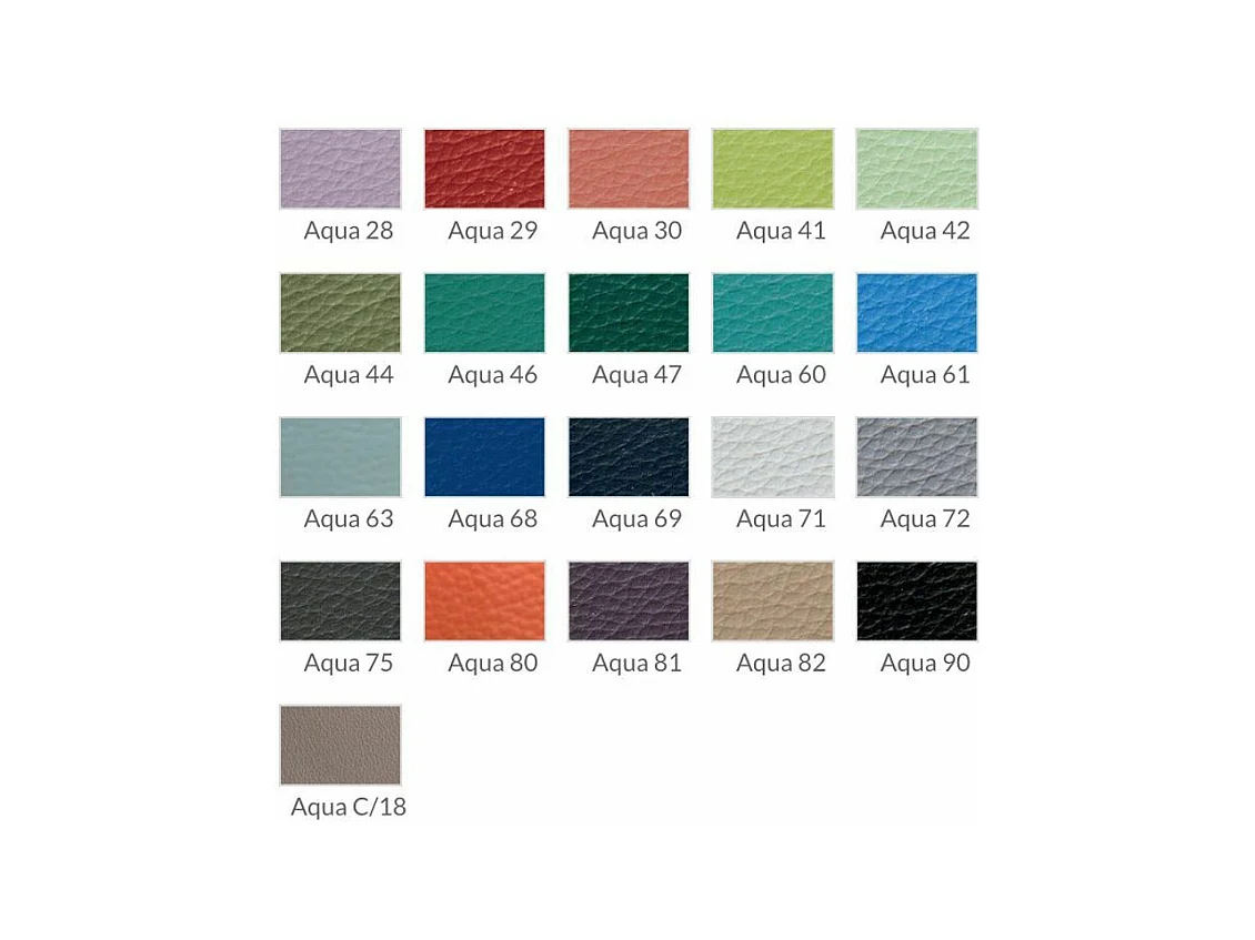 Dayna designstoel in kunstleer en chroomstalen poten - Set van 4-Kleur Aqua04 Beige