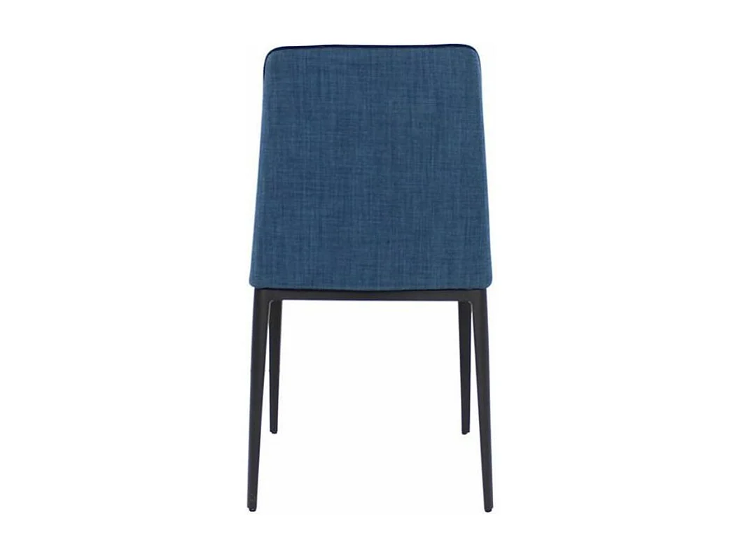 Chaise tissu et pieds acier noir Ekiwa - lot de 2-Couleur MIRAGE 95