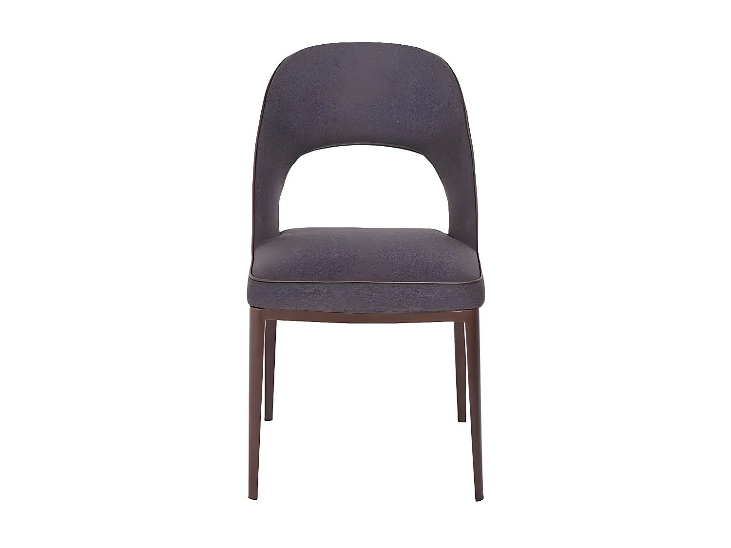 Chaise tissu et pieds acier Larana - lot de 2-Couleur DUO 07