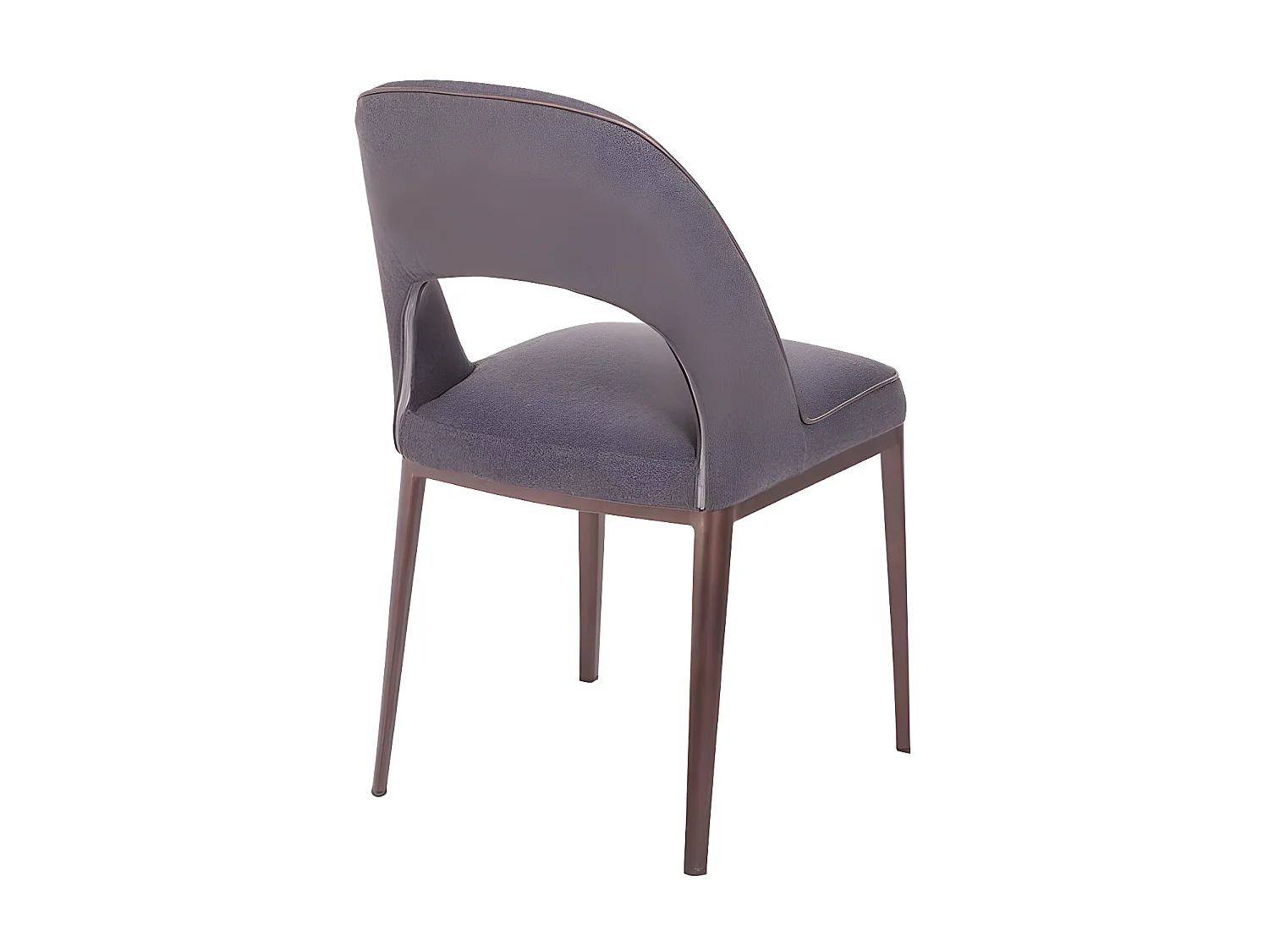 Chaise tissu et pieds acier Larana - lot de 2-Couleur DUO 07