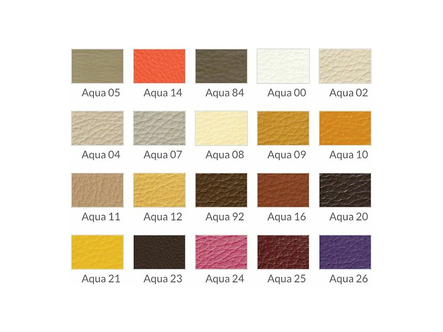 Orna fauteuil van notenhout en kunstleer - Set van 2-Kleur Aqua 18 Donker Taupe