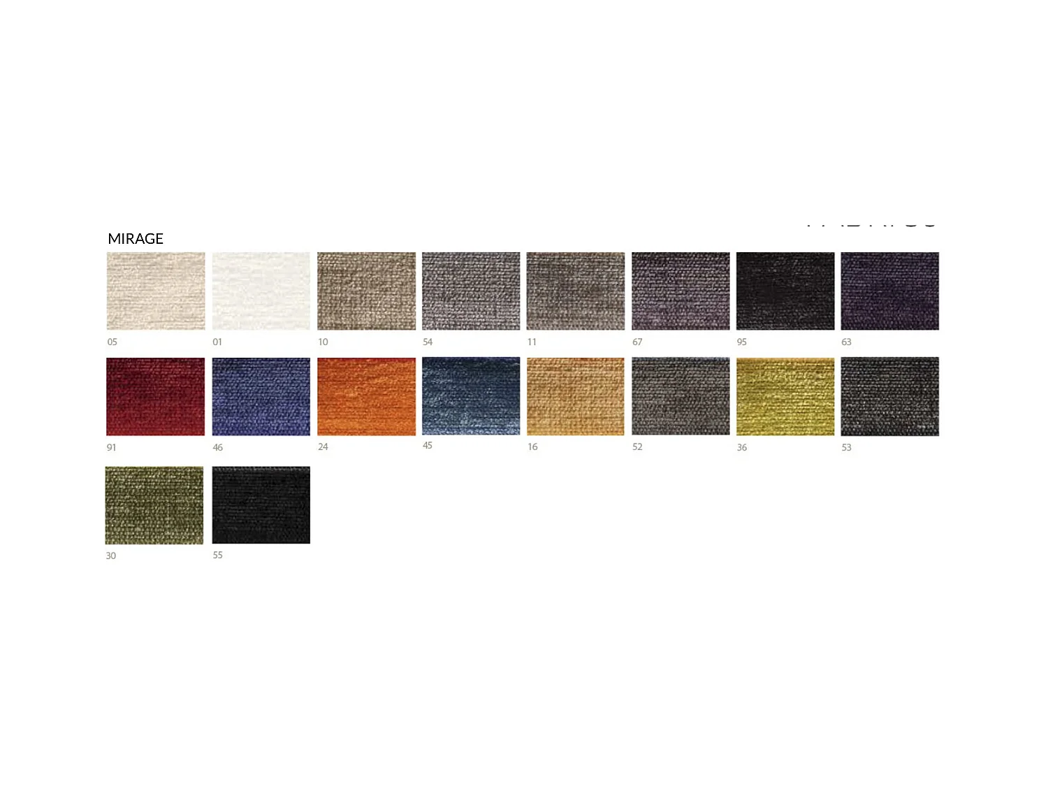 Stoel in walnootkleurig essenhout en Luza stof - Set van 2-Kleur MIRAGE 53