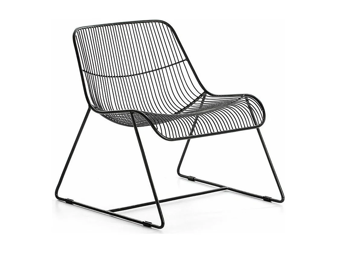 Silla Rohan de metal negro