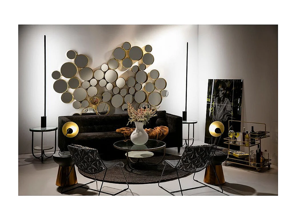 Silla Rohan de metal negro