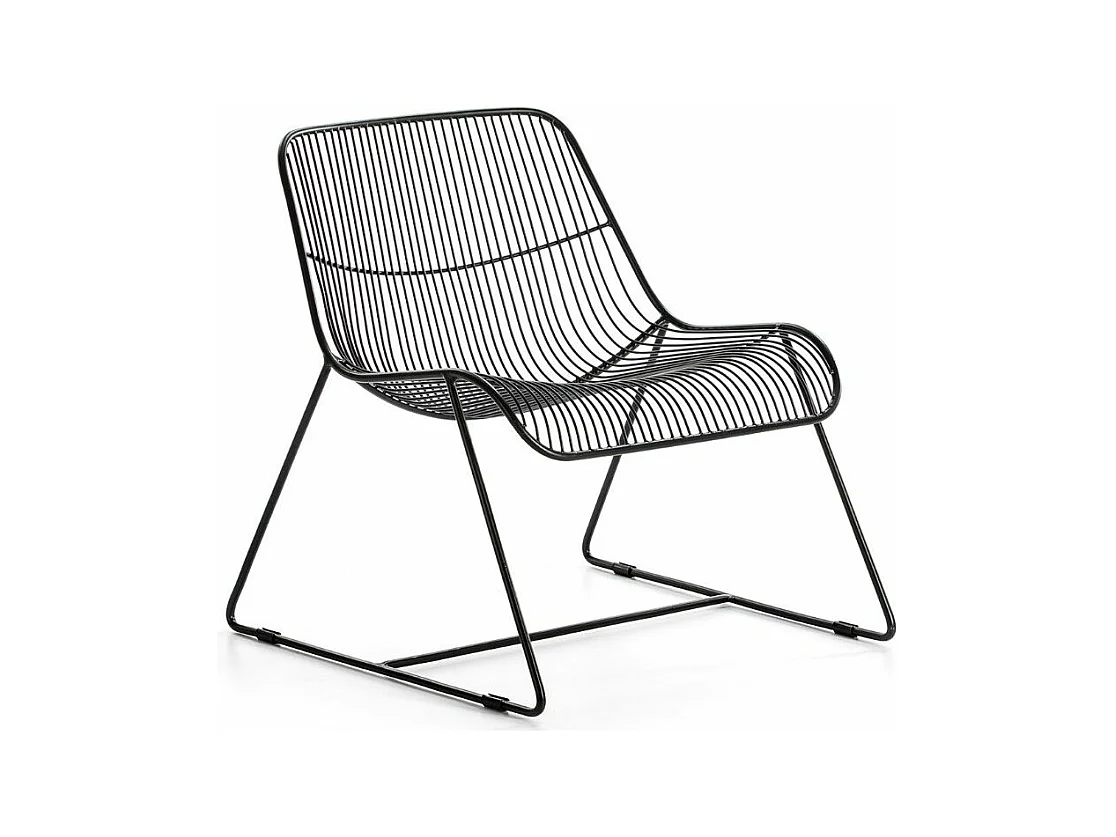 Chaise métal noir Rohan