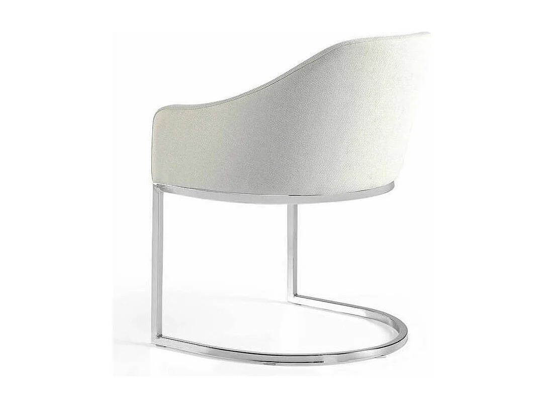 Fauteuil design simili cuir et pieds acier inoxydable Arka - Lot de 2-Couleur Aqua 26 Violet