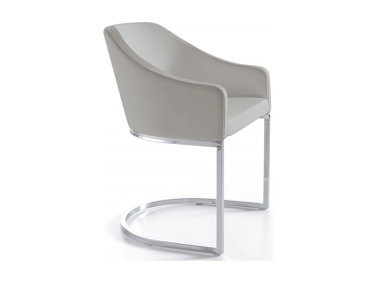 Fauteuil design simili cuir et pieds acier inoxydable Arka - Lot de 2-Couleur Aqua 25 Bordeaux