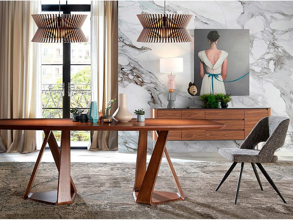 Chaise tissu et pieds acier noir Kaninawa - lot de 2-Couleur MIRAGE 45