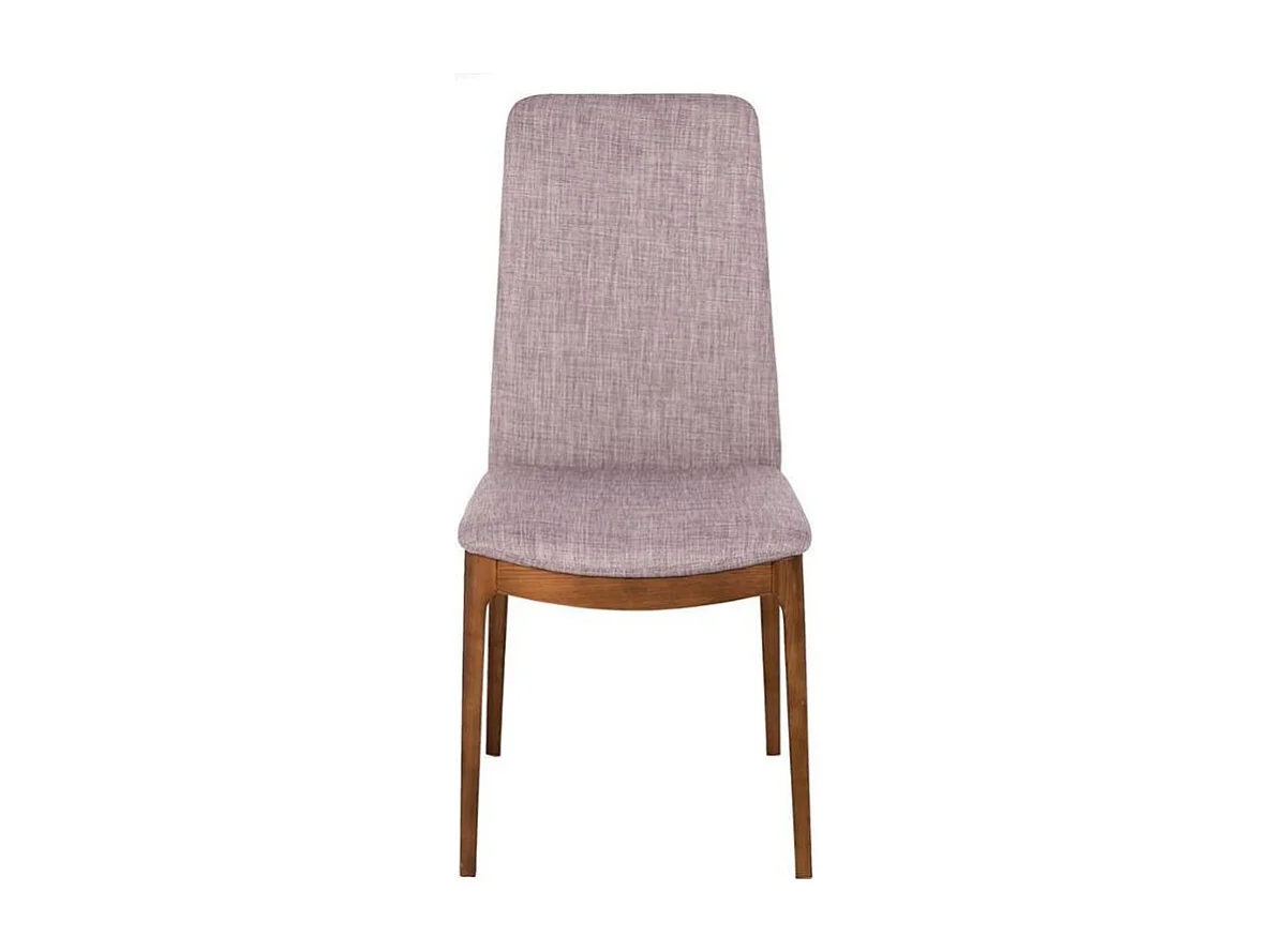 Chaise en tissu et bois de frêne couleur noyer Lazy - Lot de 2-Couleur MIRAGE 67