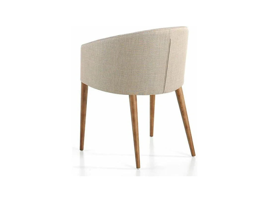 Fauteuil van notenhout en Briza-stof - Set van 2-Kleur MIRAGE 10