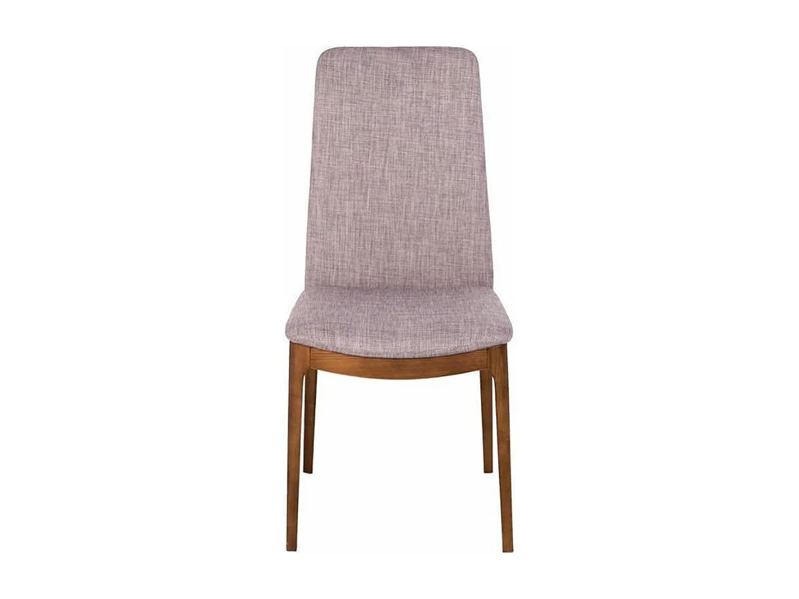 Chaise en tissu et bois de frêne couleur noyer Lazy - Lot de 2-Couleur DUO 01