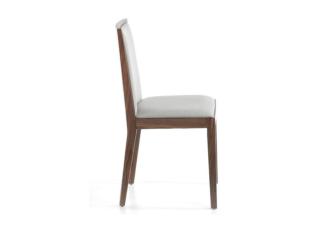 Chaise bois noyer et tissu Louiza - Lot de 2-Couleur MIRAGE 53