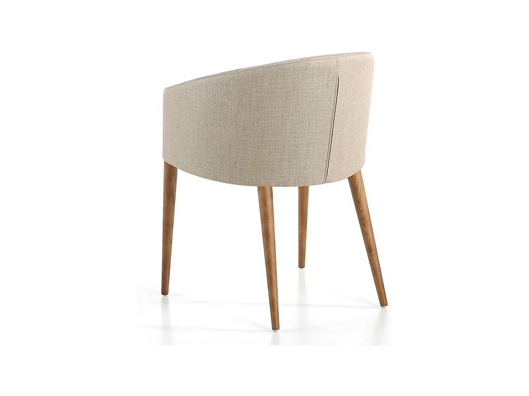 Fauteuil van notenhout en Briza-stof - Set van 2-Kleur MIRAGE 24