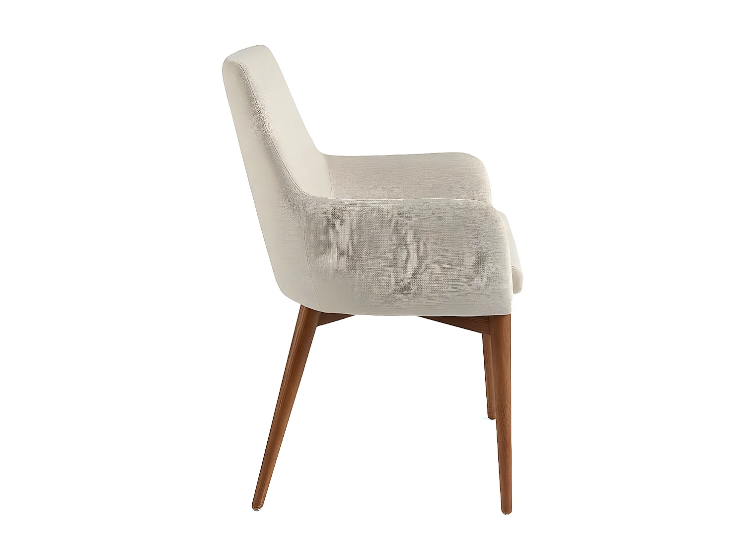 Fauteuil bois noyer et tissu Orna - Lot de 2-Couleur DUO 40