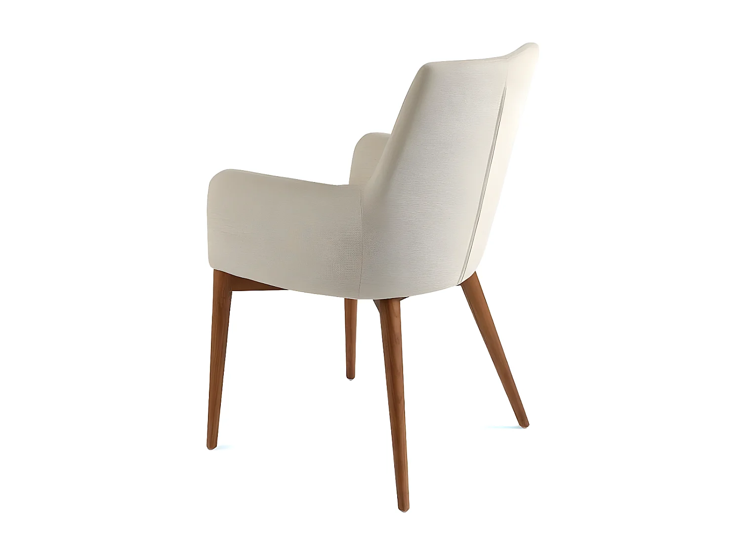 Fauteuil van notenhout en Orna-stof - Set van 2-Kleur DUO 40