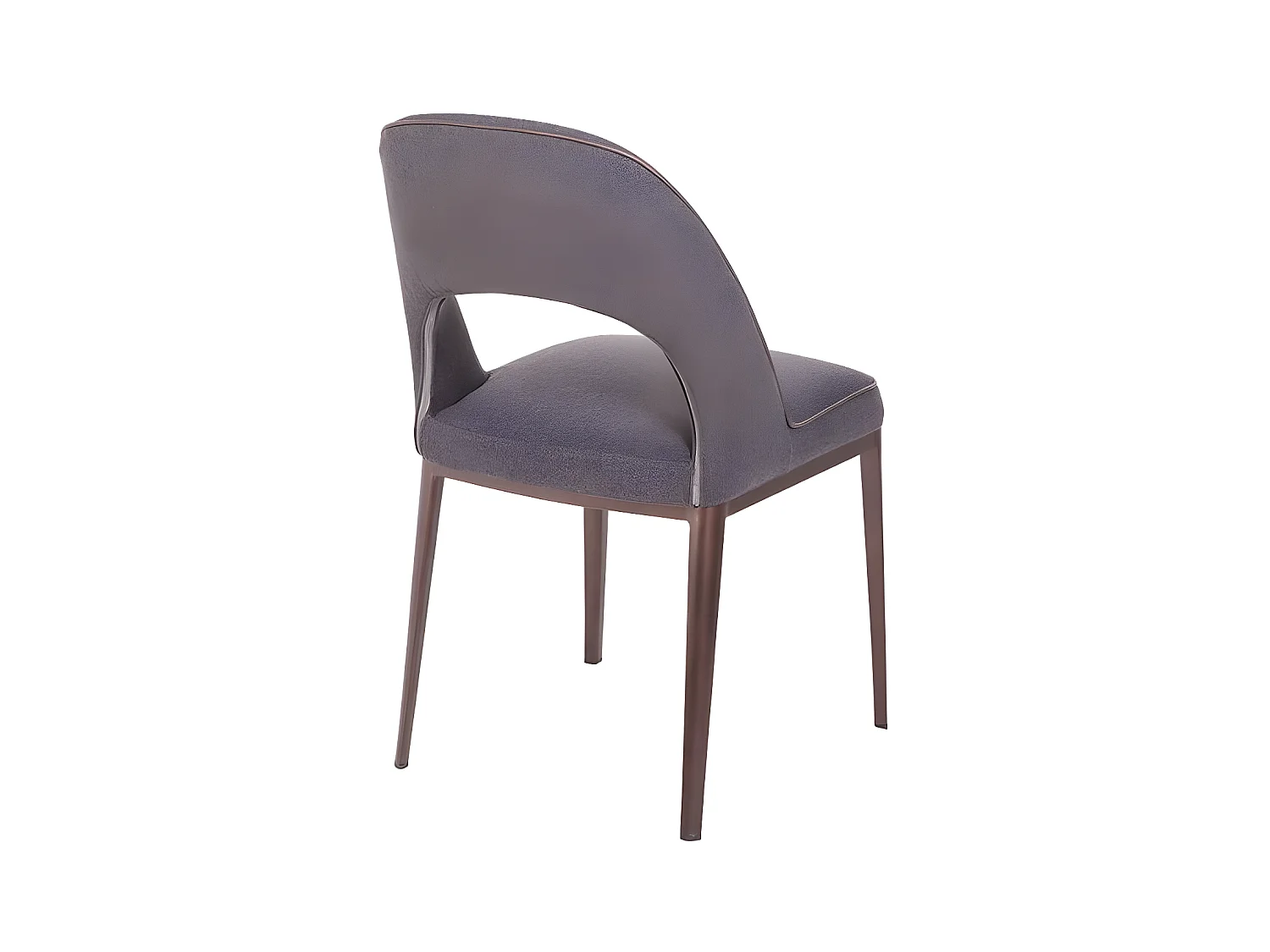 Chaise tissu et pieds acier Larana - lot de 2-Couleur DUO 04