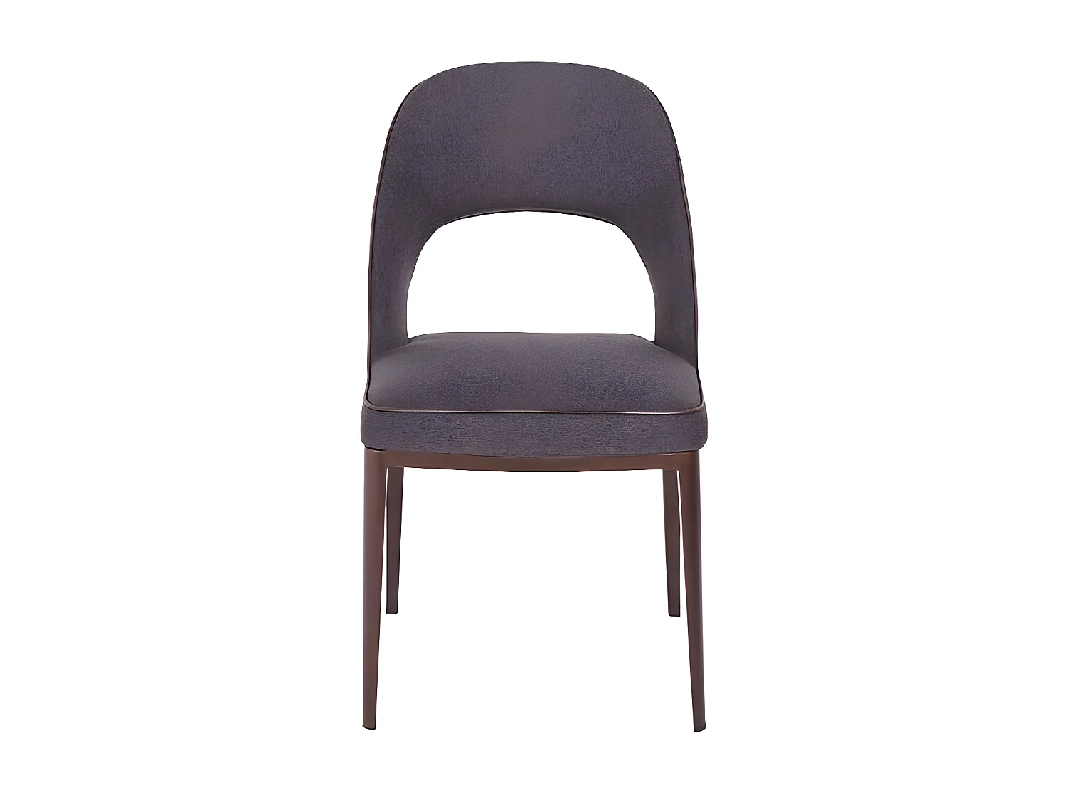 Chaise tissu et pieds acier Larana - lot de 2-Couleur DUO 04