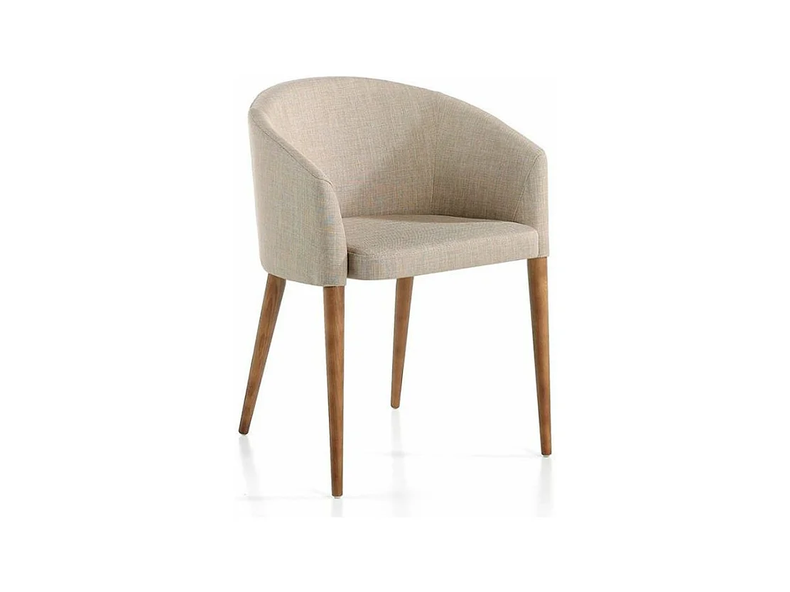 Fauteuil van notenhout en Briza-stof - Set van 2-Kleur MIRAGE 05