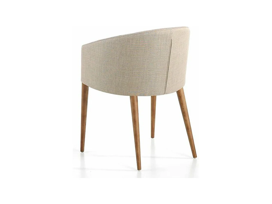 Fauteuil van notenhout en Briza-stof - Set van 2-Kleur DUO 16
