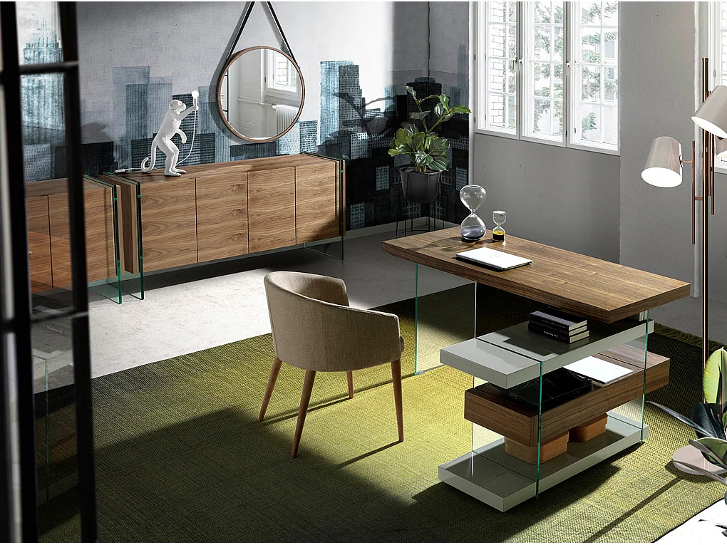 Chaise en bois de frêne et tissu beige Amandine - Lot de 2-Couleur Aqua 24 Fuchsia