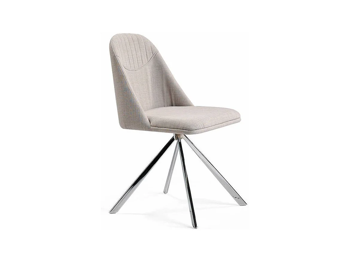 Chaise design simili cuir et pieds acier chromé Manoro-Couleur Aqua 25 Bordeaux