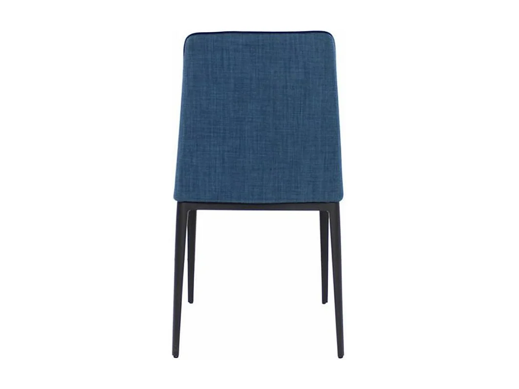 Chaise tissu et pieds acier noir Ekiwa - lot de 2-Couleur MIRAGE 91