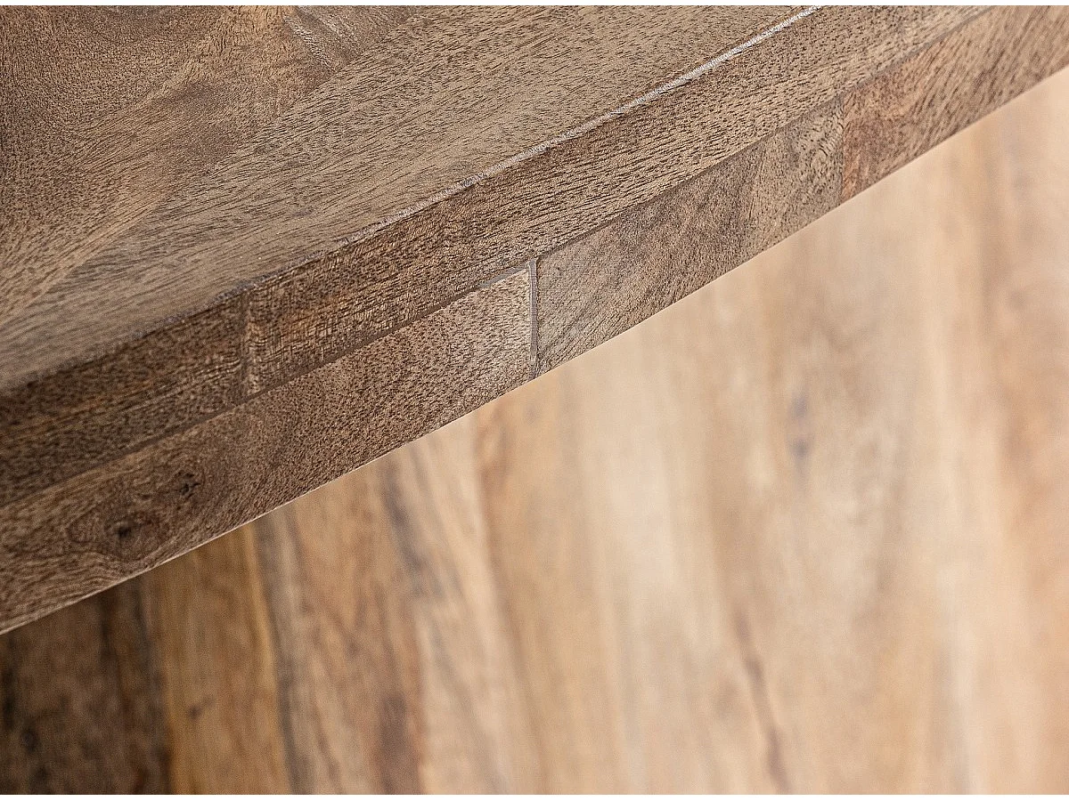 Table à manger ovale bois massif Kezah 200cm