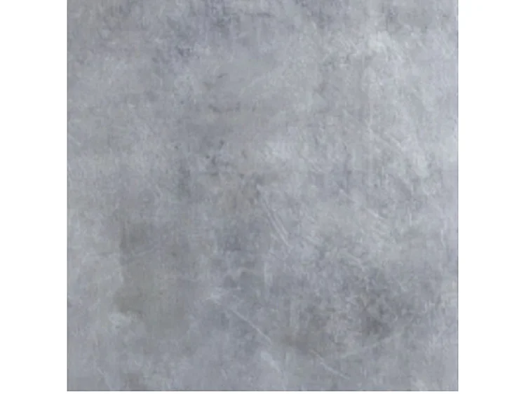 Table rectangulaire 130cm gris ciment et pieds métal anthracite Konta