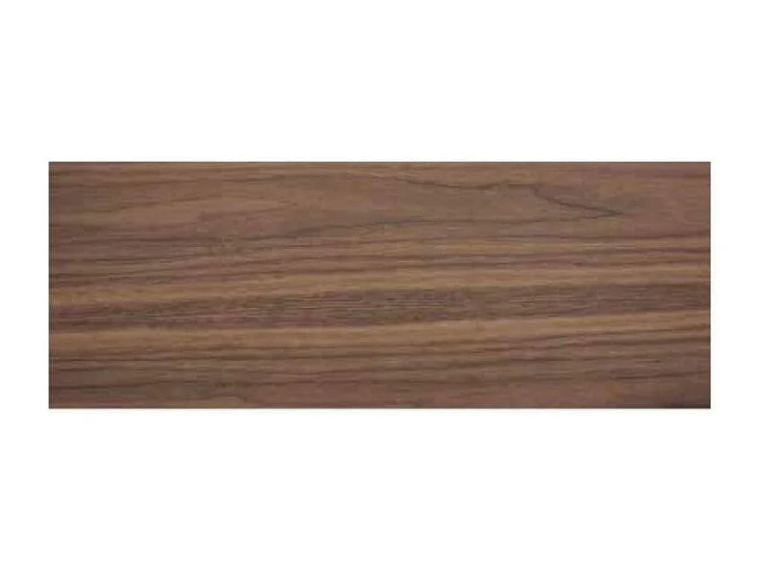 Table ronde plateau bois noyer et pied fibre de verre laqué marron Perla-Dimensions D 120 x H 76 cm