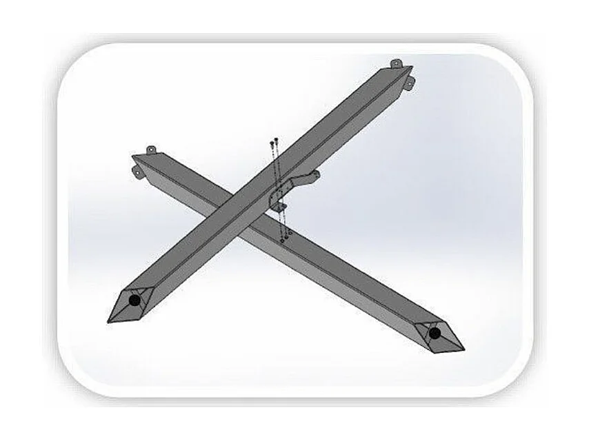 Licht eiken design eettafel en antraciet in elkaar verweven poten 160 cm Artemis