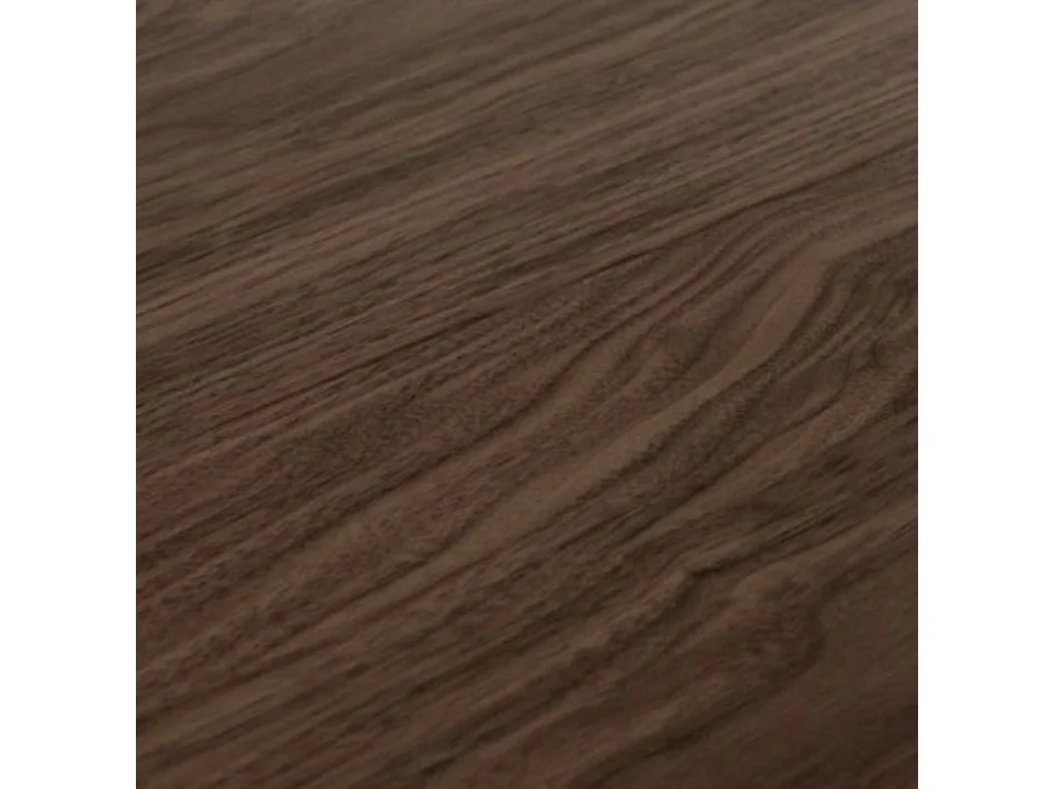 Table rectangulaire orientale 6 places L 130cm bois foncé et pieds métal anthracite Kazay