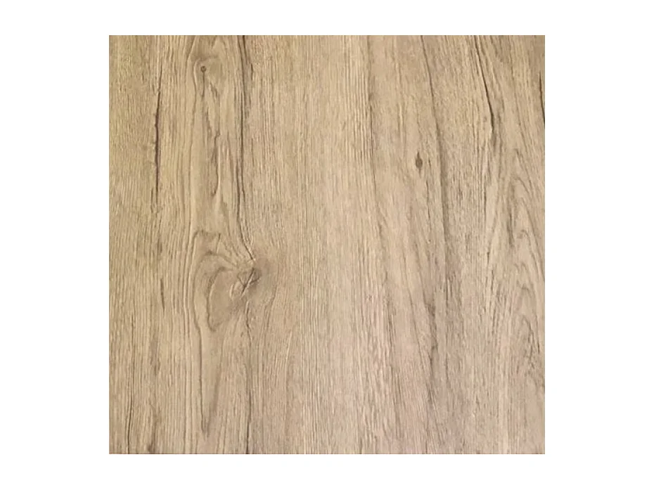 Table rectangulaire orientale 8 places L 180cm bois chêne clair et pieds métal anthracite Kazay