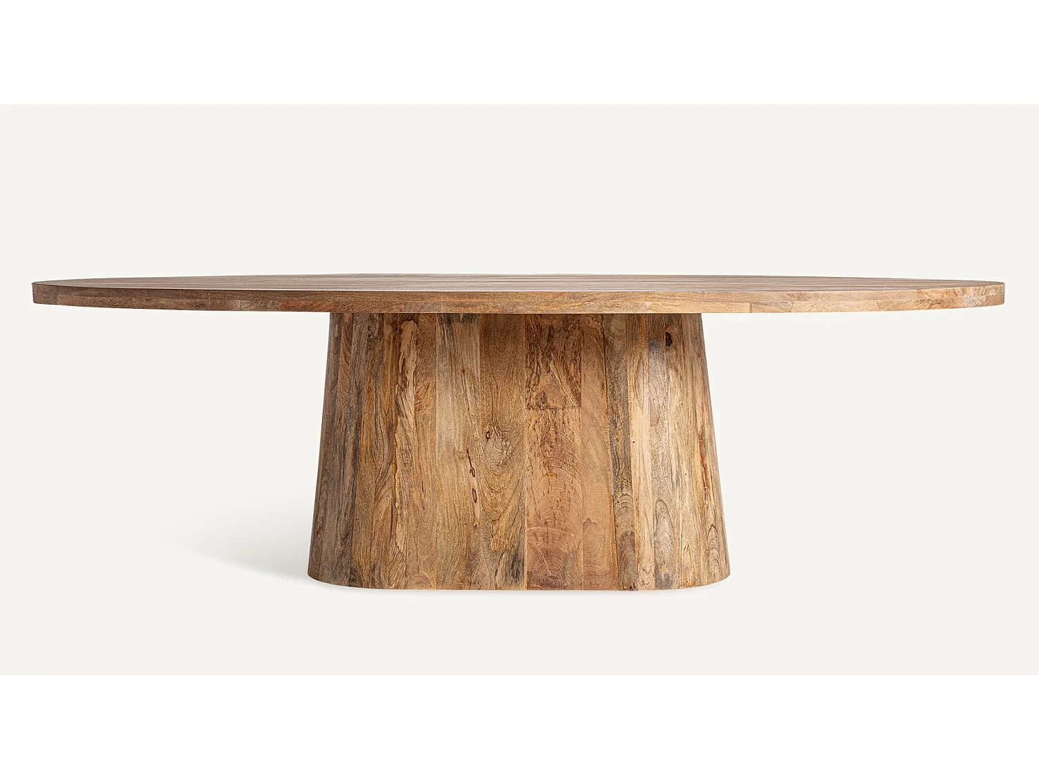 Table à manger ovale bois massif Kezah 250cm