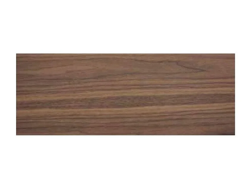 Table ronde plateau bois noyer et pied fibre de verre laqué marron Perla-Dimensions D 140 x H 76 cm