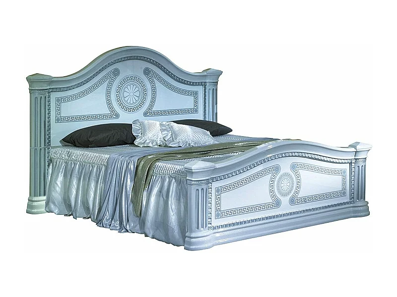 Savana wit en grijs gelakt designbed 180x200 cm