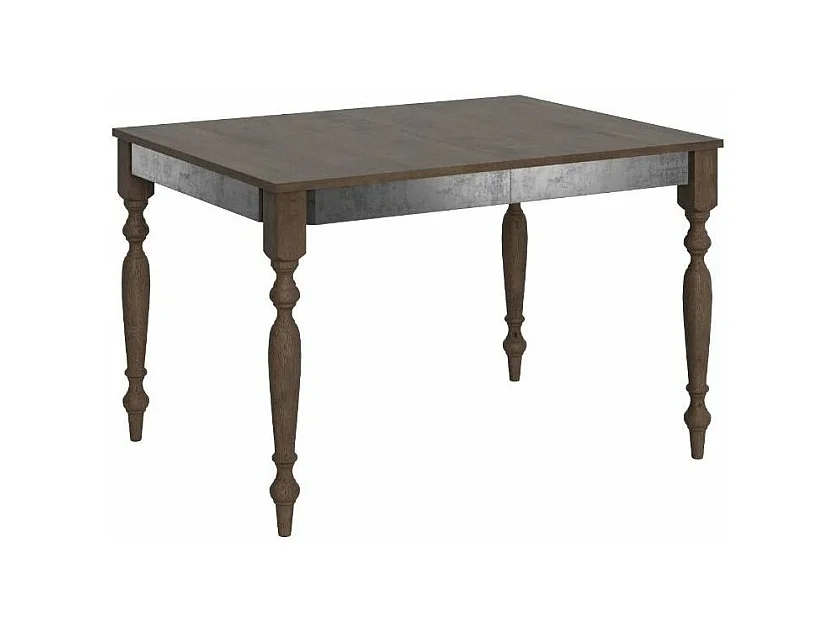 Table extensible 6 à 10 places L 120 à 224cm bois noyer Romencia