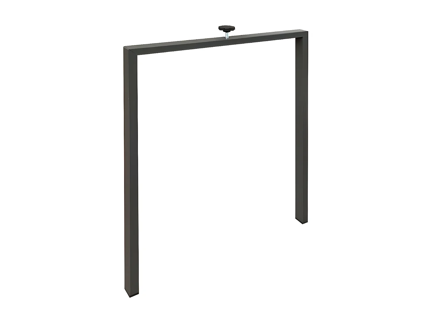 Table extensible 160 à 264cm marron et pieds métal anthracite Tiroz