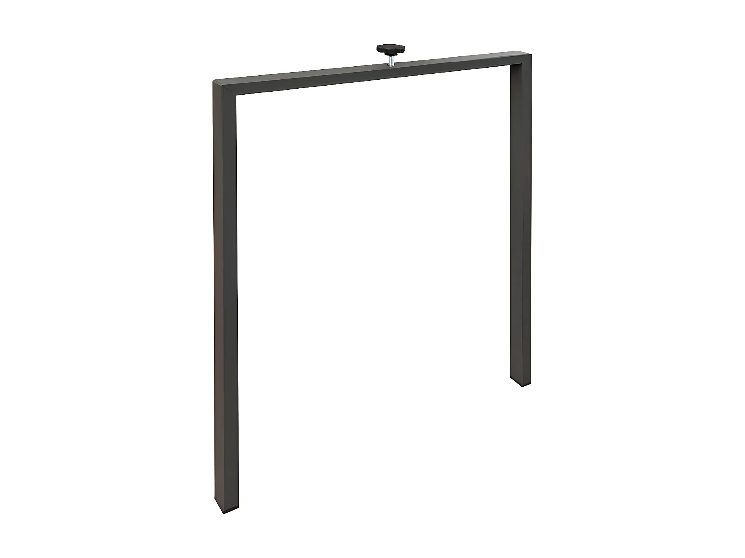 Table rectangulaire extensible 6 à 20 places L 160 à 420cm gris effet béton et pieds métal anthracite Flavio