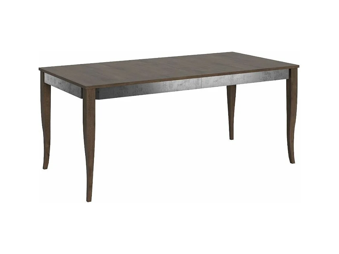 Uitschuifbare tafel 6 tot 12 plaatsen L 160 tot 264 cm Fixano notenhout