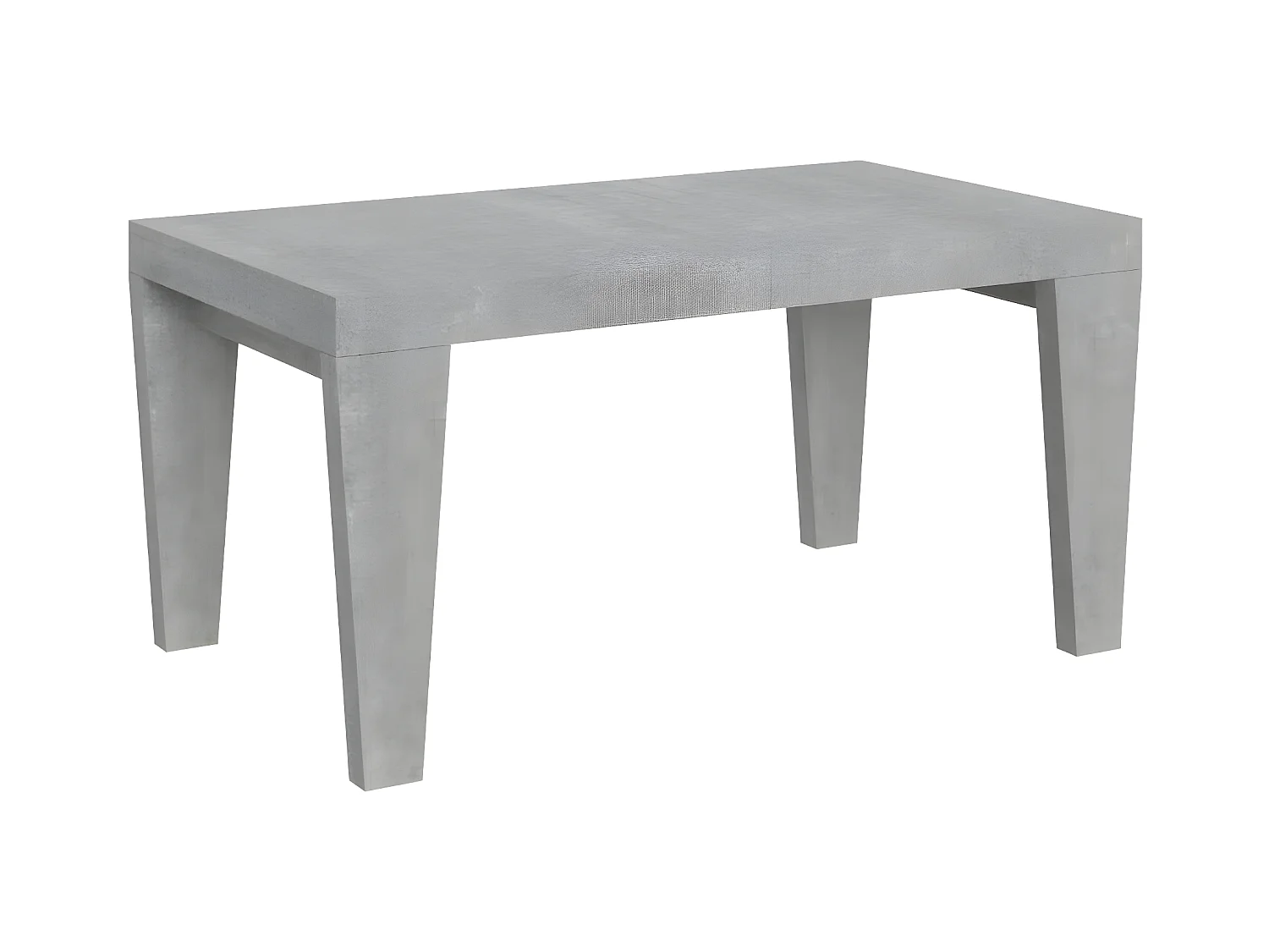 Table extensible 6 à 20 places gris cendré Kristo 160 à 420cm-Pied et support sur roulettes