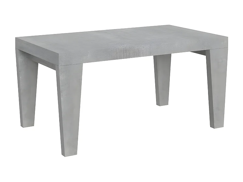 Table extensible 6 à 20 places gris cendré Kristo 160 à 420cm-Pied et support sur roulettes