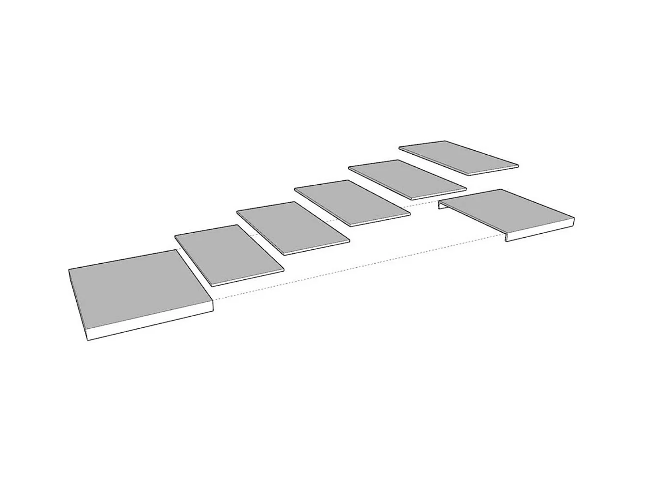 Mesa extensible Bidy de 6 a 20 plazas L 160 a 420 cm madera clara y estructura de metal antracita