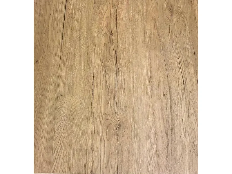 Mesa de comedor extensible de madera Ribo-Color Natural-Soporte 4 pies-5 alargaderas finas-Ancho extensible