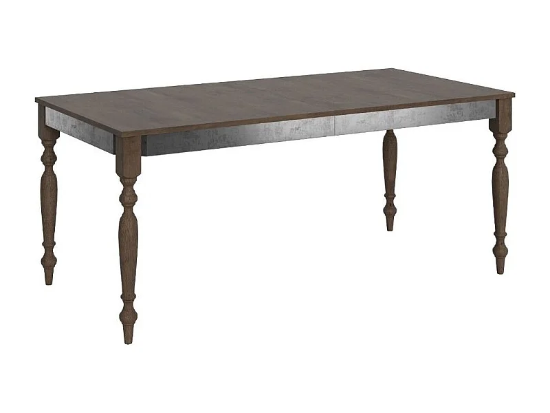 Table extensible 8 à 14 places L 180 à 284cm bois noyer Romencia