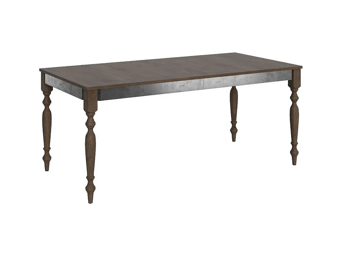 Table extensible 8 à 14 places L 180 à 284cm bois noyer Romencia
