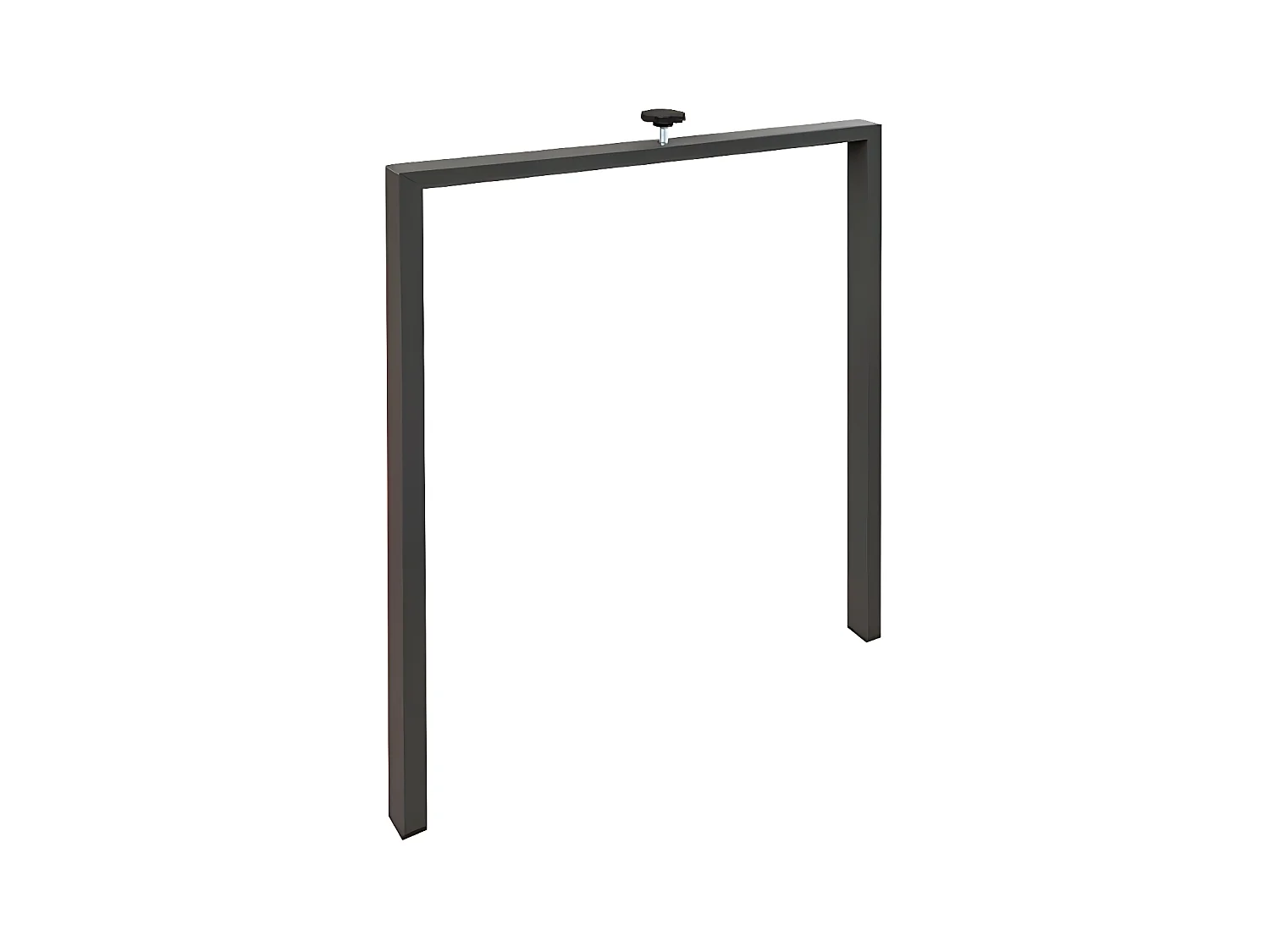 Table rectangulaire extensible 180 à 440cm bois foncé Ribo-Pied et support sur roulettes