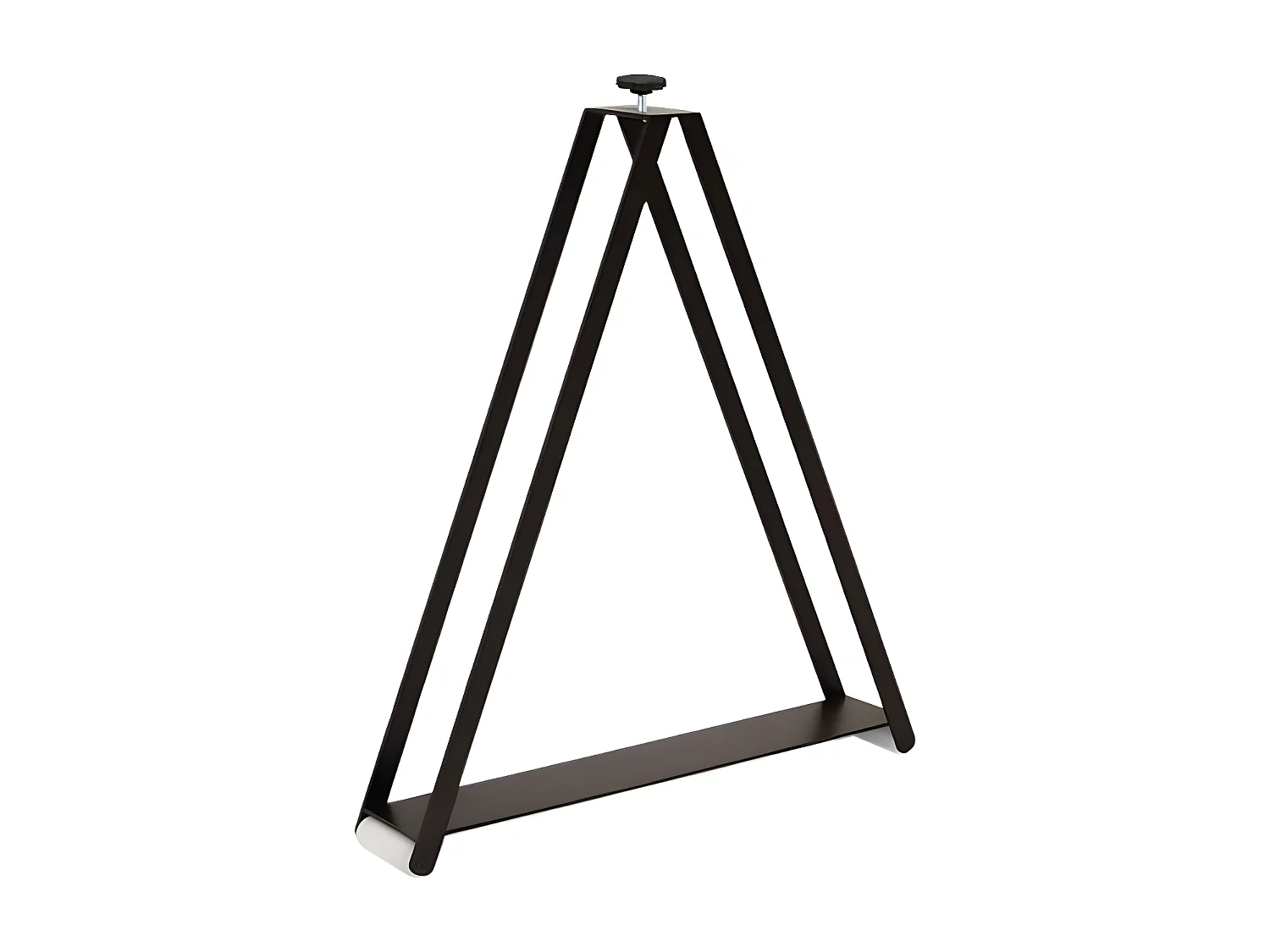 Table rectangulaire extensible 180 à 440cm bois foncé Ribo-Pied et support sur roulettes