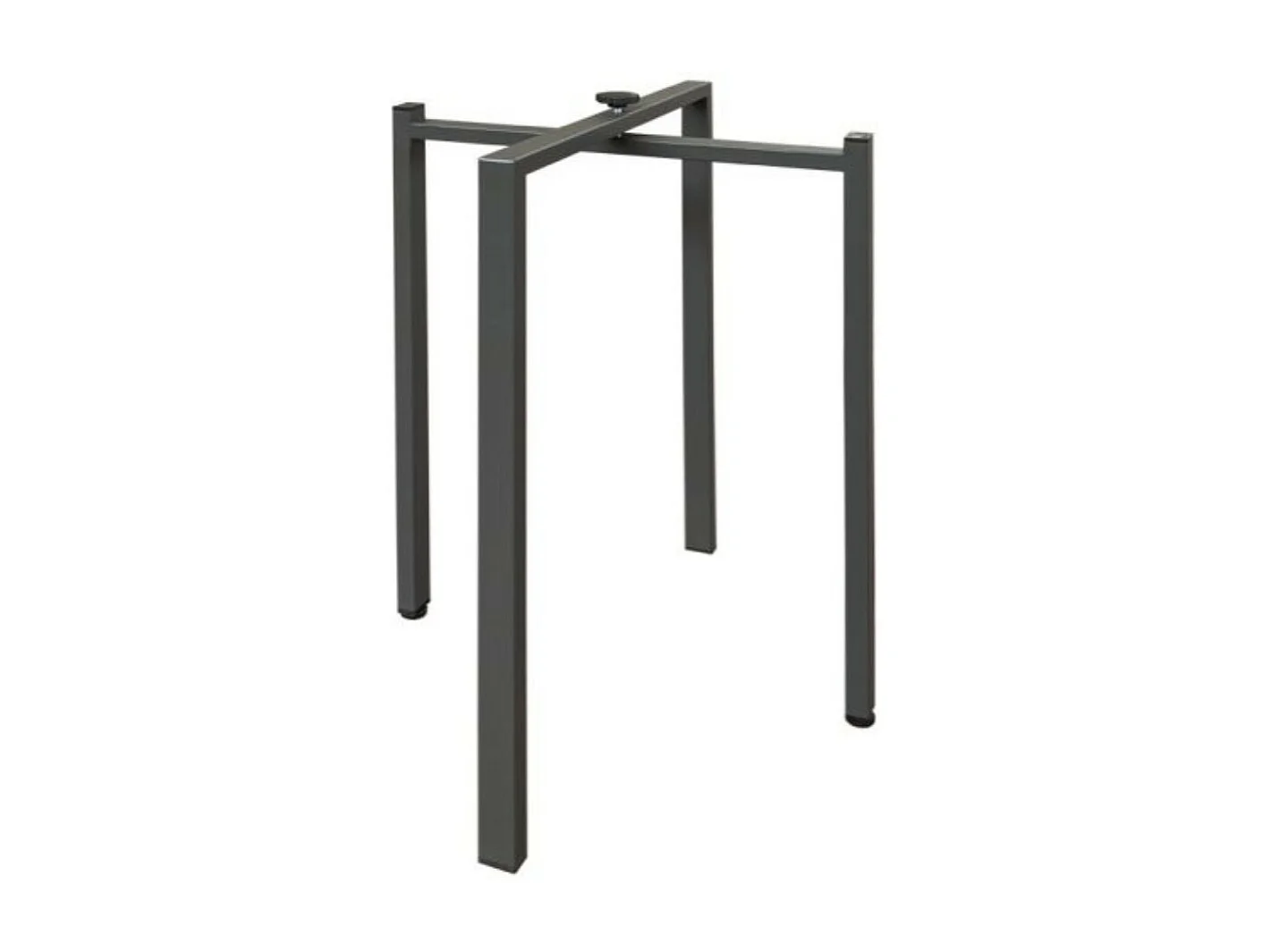 Petite table carrée 90-90cm extensible 10 personnes 90 à 246cm bois chêne clair et pieds métal anthracite Flavio